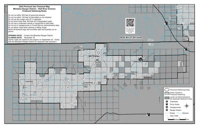 US Forest Service R4 Sawtooth National Forest Minidoka Ranger District-Raft River Division Firewood Map 2023 digital map