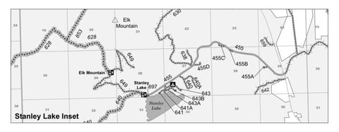 Sawtooth National Forest Sawtooth National Recreation Area MVU Maps Stanley Lake Inset 2025 Preview 1