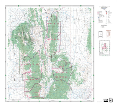 US Forest Service R4 Shellback, White Pine Range and Bald Mountain Wilderenss Humboldt-Toiyabe National Forest 2013 digital map