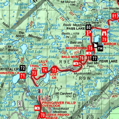 US Forest Service R4 Uinta Wasatch Cache National Forest Kamas Evanston and Mtn View Ranger Districts 2019 digital map