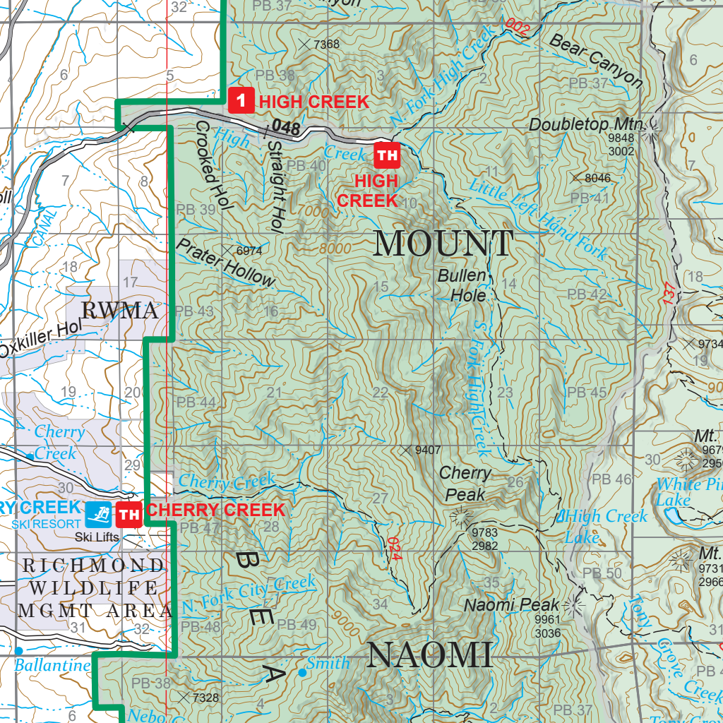 Logan Ranger District Uinta Wasatch Cache National Forest Visitor Map Logan Ranger District ...
