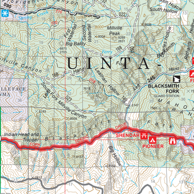 Uinta Wasatch Cache National Forest Visitor Map Ogden Ranger District 2025 Preview 3