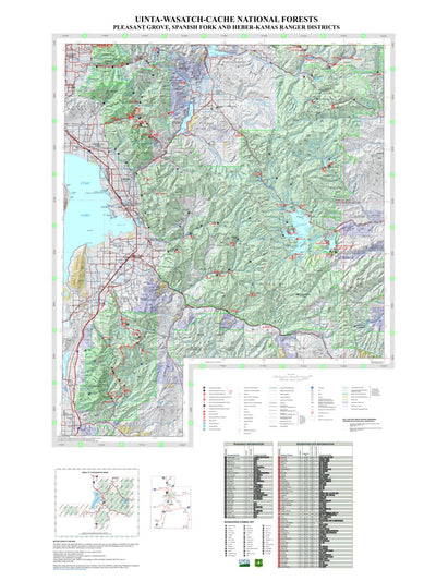 US Forest Service R4 Uinta Wasatch Cache National Forest Pleasant Grove, Spanish Fork and Heber-Kamas RD's 2014 digital map