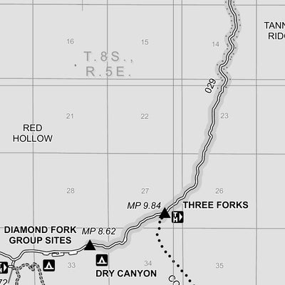 Uinta-Wasatch-Cache National Forest Spanish Fork Ranger District Motor Vehicle Use Map 2025 Preview 2