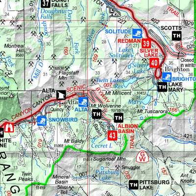 US Forest Service R4 Uinta-Wasatch-Cache NF Salt Lake Ranger District Forest Visitor Map 2019 bundle exclusive