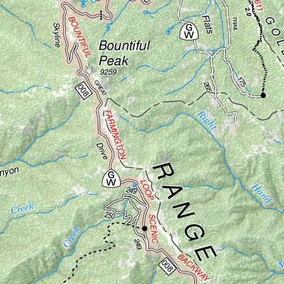 US Forest Service R4 Uinta-Wasatch-Cache NF Salt Lake Ranger District Wasatch North Recreation Map 2019 digital map