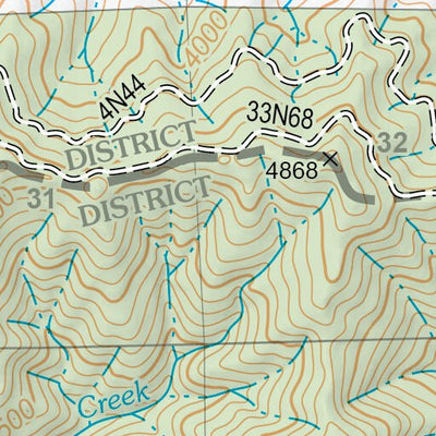 US Forest Service R5 Big Bar digital map