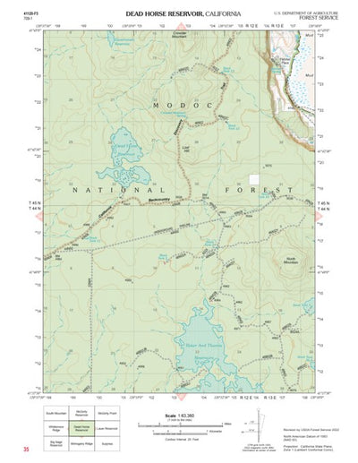 US Forest Service R5 Dead Horse Reservoir digital map