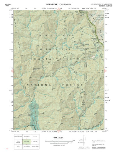 US Forest Service R5 Dees Peak digital map