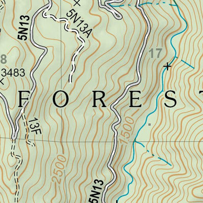 US Forest Service R5 Del Loma digital map