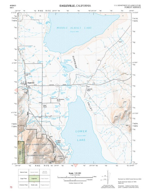 US Forest Service R5 Eagleville digital map