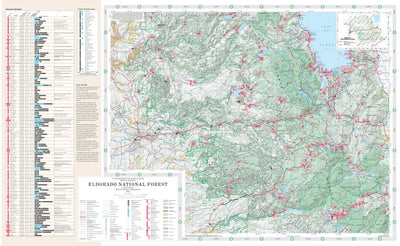 US Forest Service R5 Eldorado National Forest Visitor Map digital map