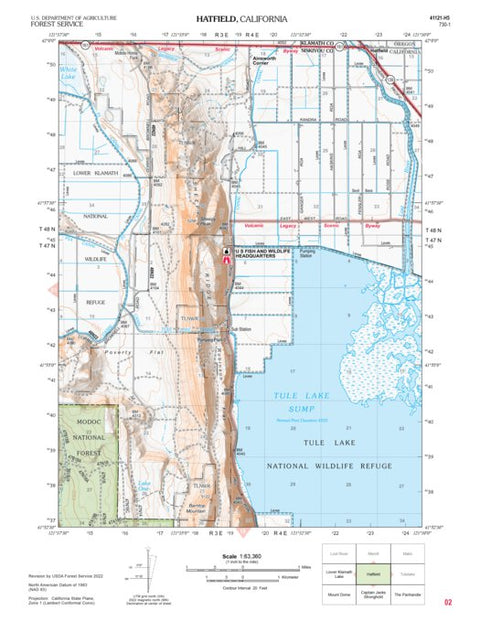 US Forest Service R5 Hatfield digital map