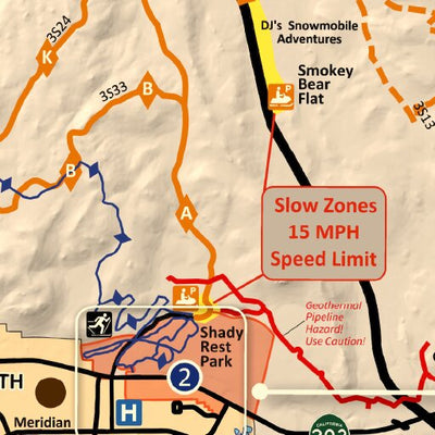 Inyo National Forest Winter Recreation Map (Mammoth Lakes & June Lake) Preview 2