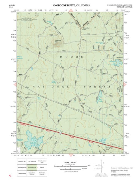 US Forest Service R5 Knobcone Butte digital map