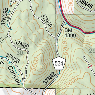 US Forest Service R5 Lane Reservoir digital map