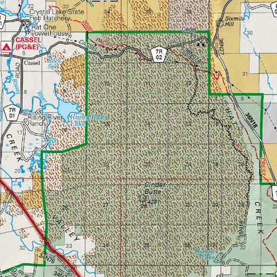 US Forest Service R5 Lassen National Forest Visitor Map digital map