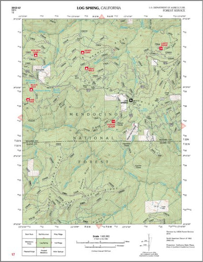 US Forest Service R5 Log Spring digital map