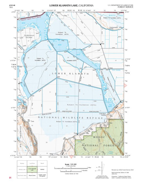 US Forest Service R5 Lower Klamath Lake digital map