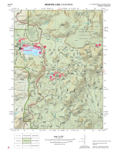 US Forest Service R5 Medicine Lake (Modoc Atlas) digital map