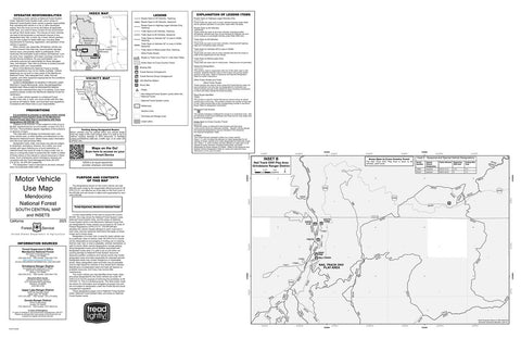 Mendocino MVUM - South Central (Inset B: Nail Track) Preview 1