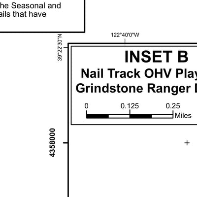 Mendocino MVUM - South Central (Inset B: Nail Track) Preview 2
