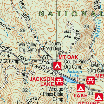 US Forest Service R5 Mescal Creek (San Bernardino Atlas) digital map