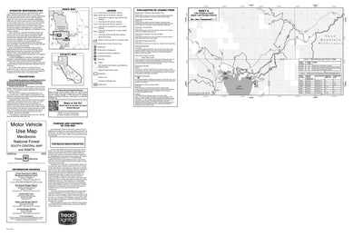 Mendocino MVUM - South Central (Inset A: Lake Pillsbury North) Preview 1