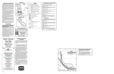 Mendocino MVUM - South (Inset 3: Red Bluff Rec Area) Preview 1