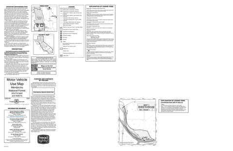 Mendocino MVUM - South (Inset 3: Red Bluff Rec Area) Preview 1