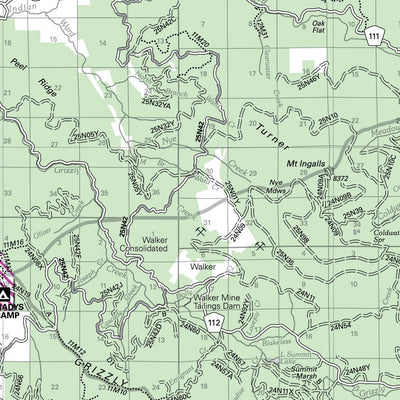 US Forest Service R5 Plumas Woodcutting Map - Beckwourth & Mt Hough RDs digital map