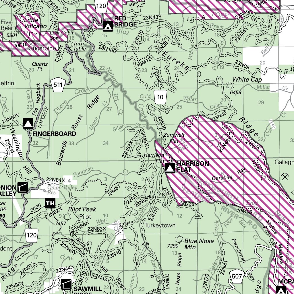 Plumas Woodcutting Map Beckwourth & Mt Hough RDs by US Forest Service