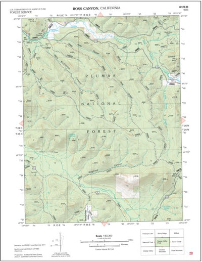 US Forest Service R5 Ross Canyon (2012) digital map