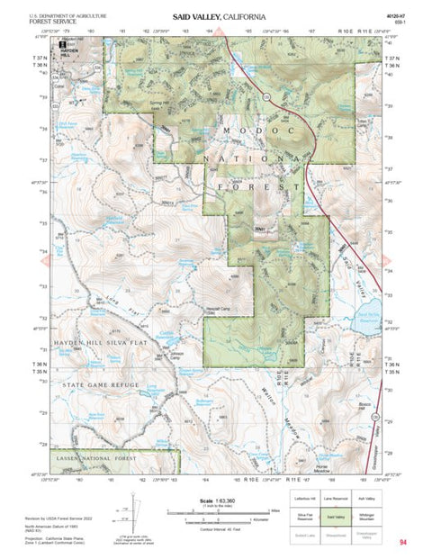 US Forest Service R5 Said Valley digital map