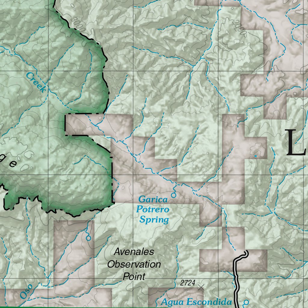 Santa Lucia Motor Vehicle Opportunity Guide Map by US Forest Service R5 ...
