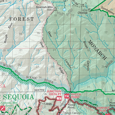 Sequoia National Forest Visitor Map (North) Preview 2