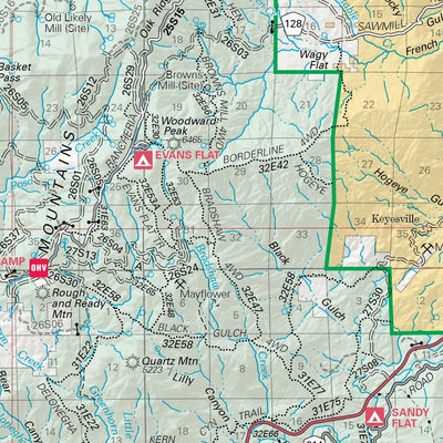 Sequoia National Forest Visitor Map (South) Preview 3