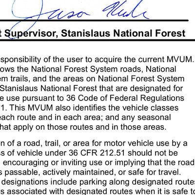 Stanislaus MVUM - Groveland (north) Preview 3