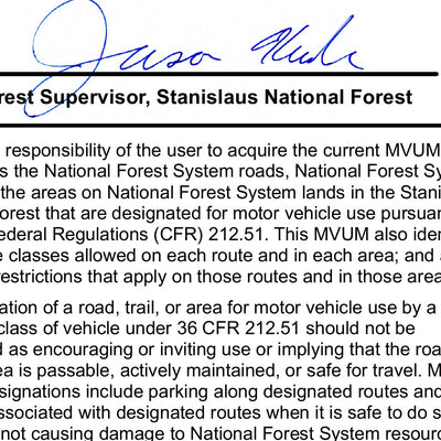 Stanislaus MVUM - Summit (north) Preview 3
