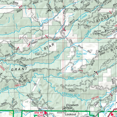 Stanislaus National Forest Visitor Map Preview 2