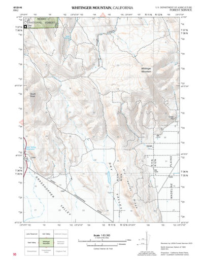 US Forest Service R5 Whitinger Mountain digital map