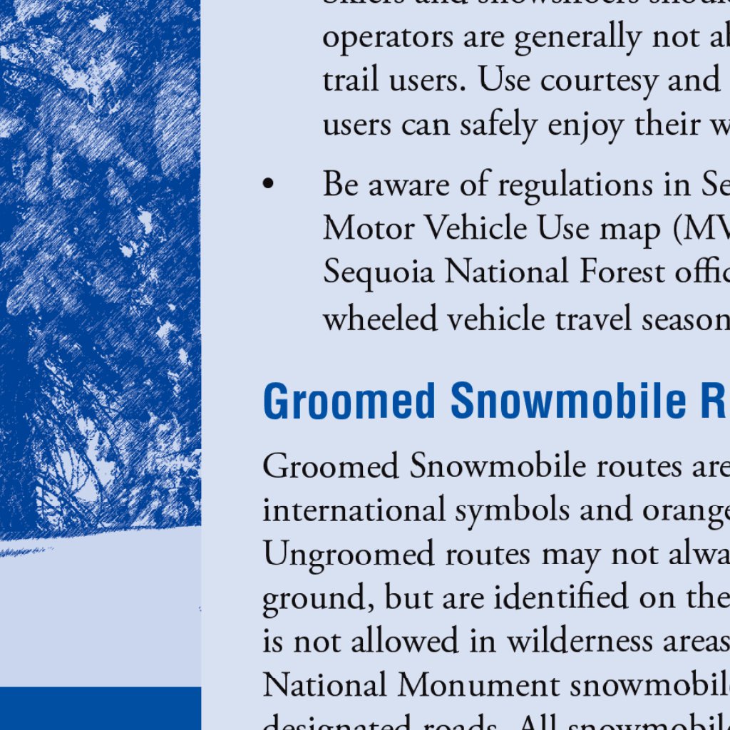 Winter Recreation Map & Guide, Kern Ranger District, Sequoia NF by US ...