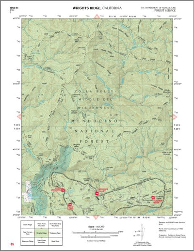 US Forest Service R5 Wrights Ridge digital map