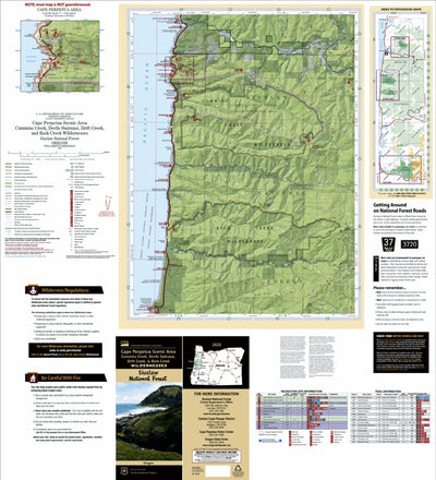 US Forest Service R6 Pacific Northwest Region (WA/OR) ADMIN ONLY Cape Perpetua, Cummins Creek & Rock Creek Wildernesses digital map