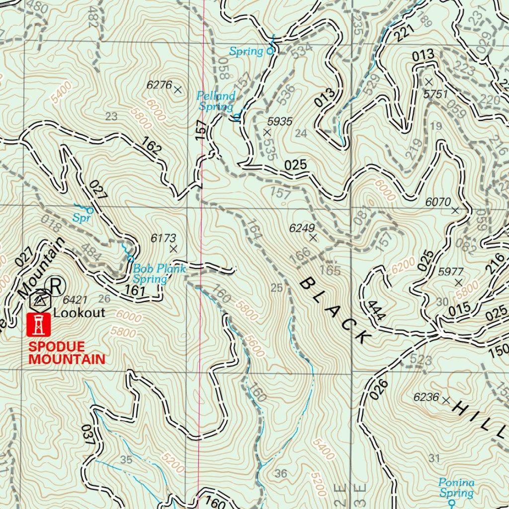 Bly Ranger District Map North by US Forest Service R6 Pacific Northwest ...