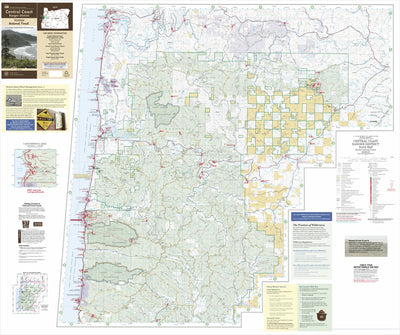 US Forest Service R6 Pacific Northwest Region (WA/OR) Central Coast Ranger District Map North digital map