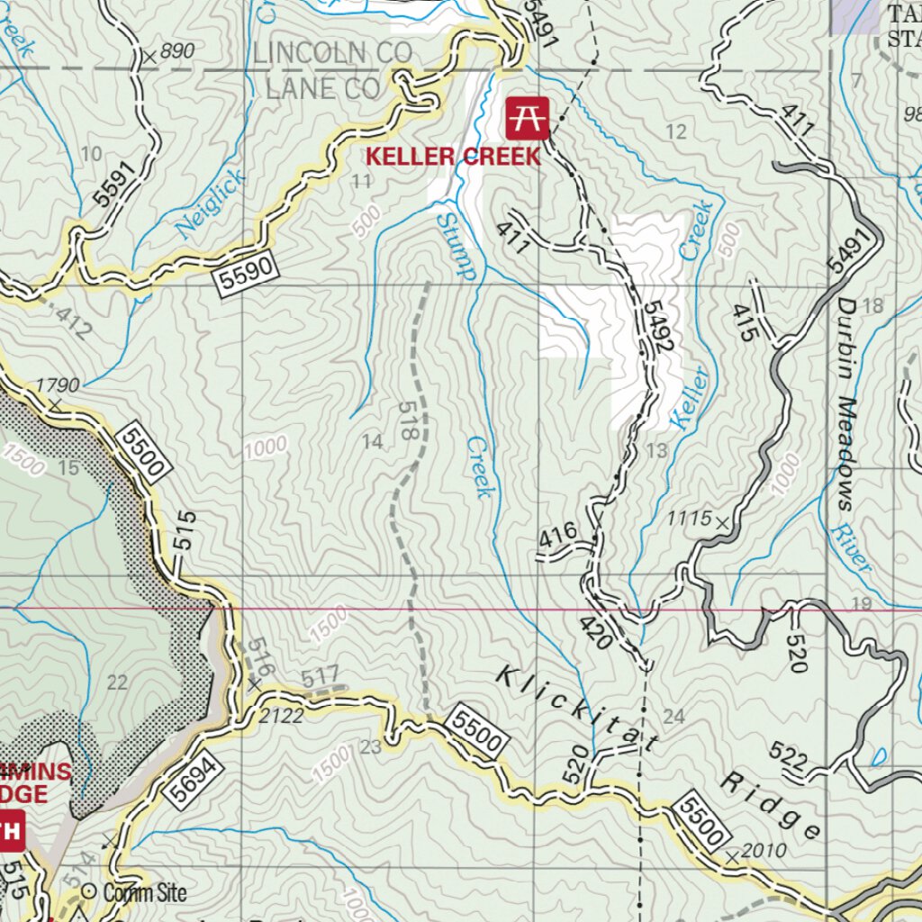 Central Coast Ranger District Map North By Us Forest Service R6 Pacific Northwest Region Waor 4558