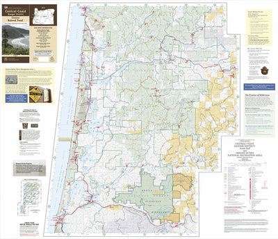 US Forest Service R6 Pacific Northwest Region (WA/OR) Central Coast Ranger District Map South - ODNRA North digital map