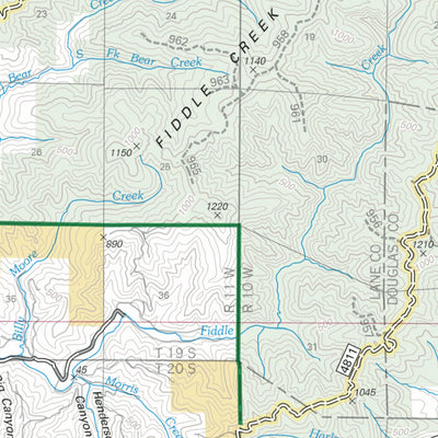 US Forest Service R6 Pacific Northwest Region (WA/OR) Central Coast Ranger District Map South - ODNRA North digital map