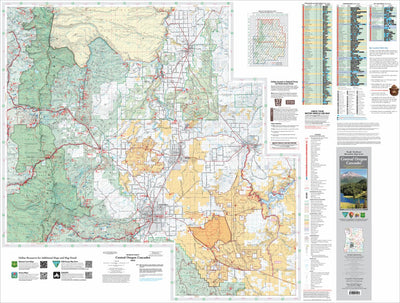 US Forest Service R6 Pacific Northwest Region (WA/OR) Central Oregon Cascades Recreation Map Bundle bundle